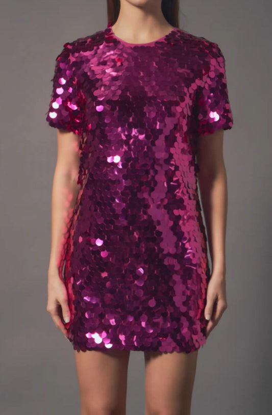 Endless Rose - Circle Sequin Mini Dress