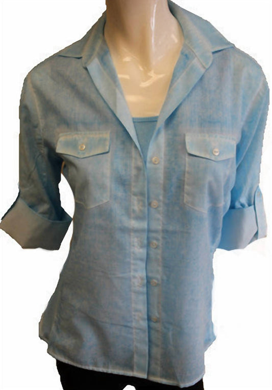 Angel - Button-Front Oil-Washed Shirt