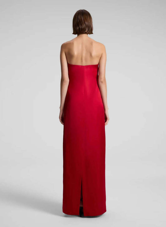 A.L.C. - Ani Strapless Satin Maxi Gown