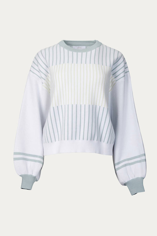 HYGEA SLOUCHY STRIPED SWEATER