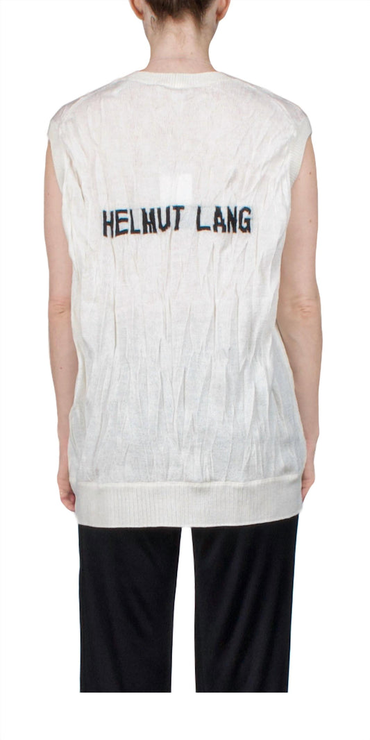 Helmut Lang - Unisex - Sleeveless Crushed Knit Top