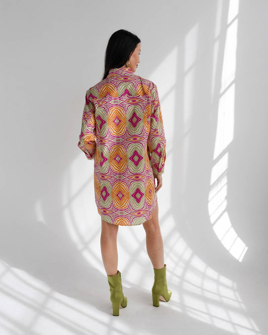 Care Tucker - Preslie Poplin Shirt Dress - Mesmerized