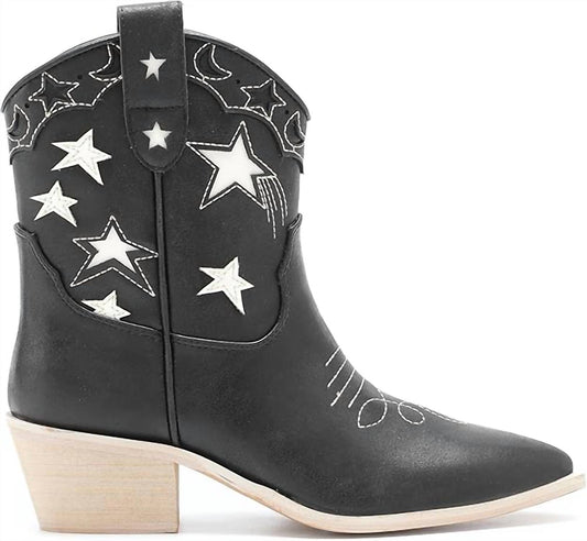 Miim - Women's Valeria Western Embroidered Ankle Boots
