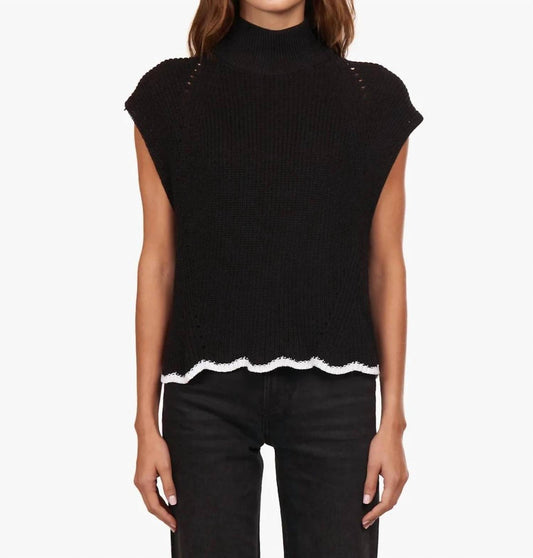 Autumn Cashmere - Scallop Edge Shaker Top