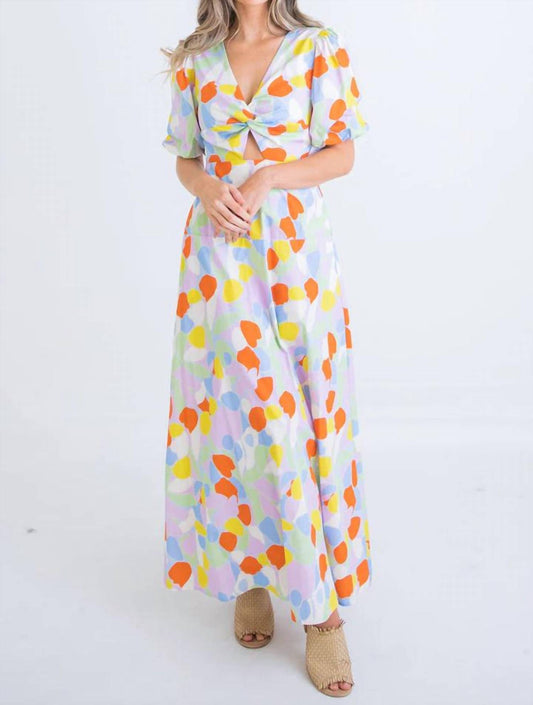 Karlie - Women's Knot Keyhole Sleeve Dress