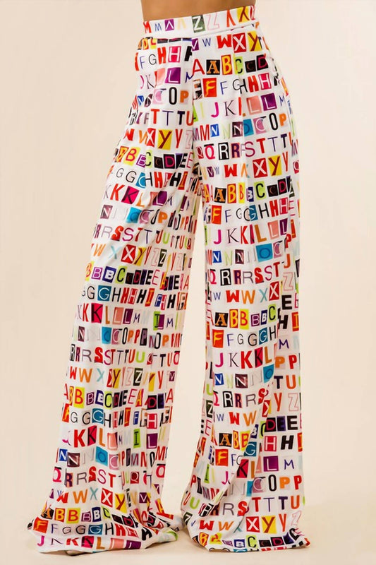 Tennessee & Co. - ABC Fun Teacher Palazzo Pants