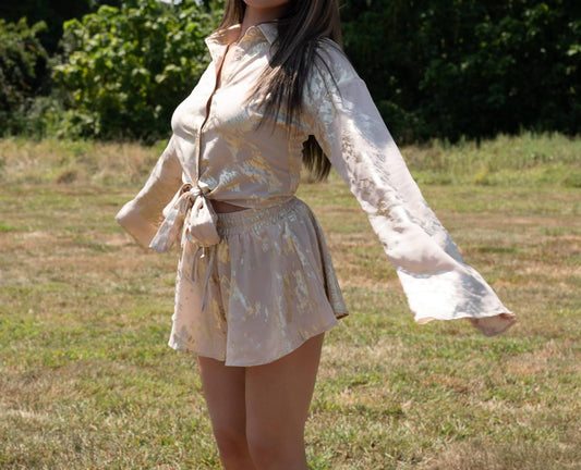 Venti6 - Foiled Dress Short