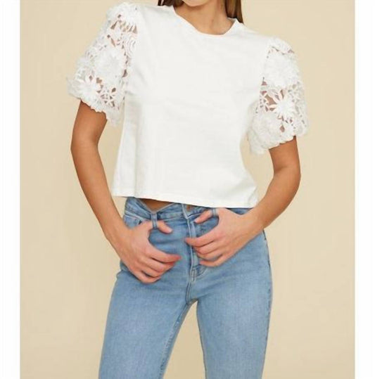 Lucy Paris - Avi Lace Sleeve Top