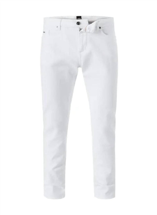 Hugo Boss - Hugo Boss Men's Cotton Denim Jeans Cashmere Touch Delaware White Side Pockets
