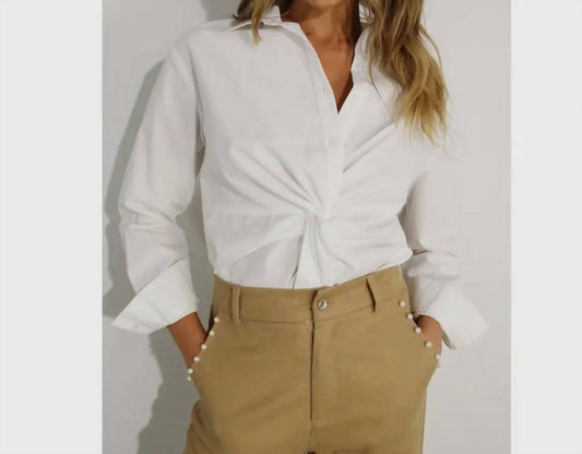 Mulla - Front Twist Button Down Shirt