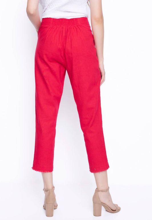 Picadilly - Eyelet Pull-on Straight Leg Pants