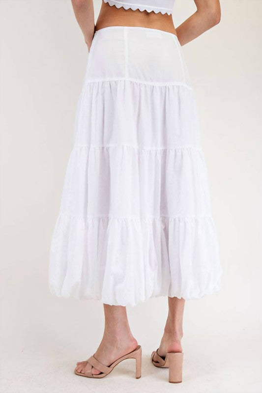 Ee:Some - Tiered Balloon Maxi Skirt