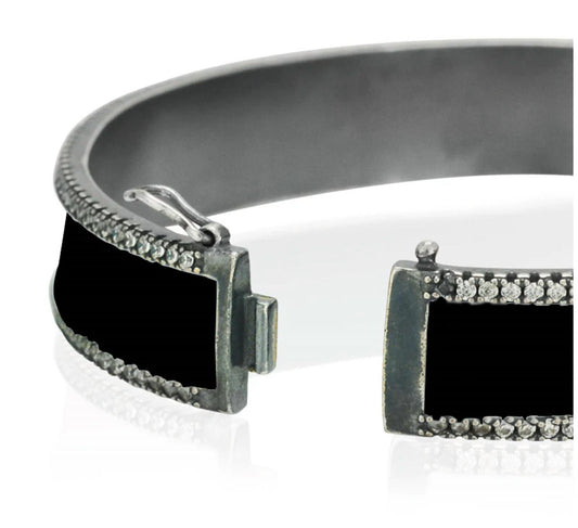 Bzk - Women's Bev Enamel Bangle