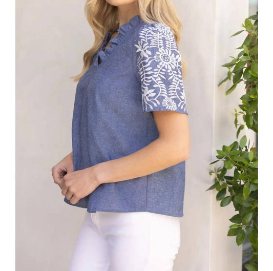 Voy - Aubrey Chambray Top