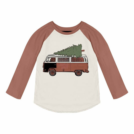 Kids' Christmas Mobile Longsleeve Raglan Tee
