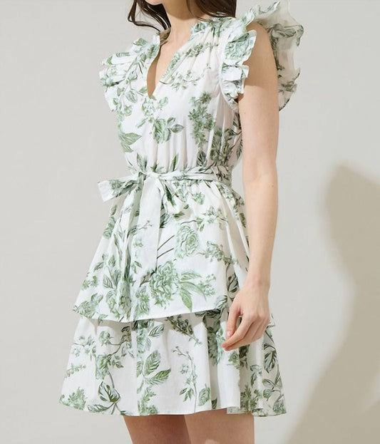 Sugarlips - Floral Marisol Tiered Mini Dress