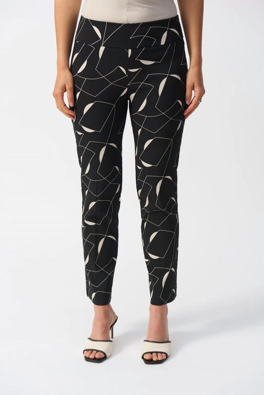 Joseph Ribkoff - Geometric Print Straight Pants
