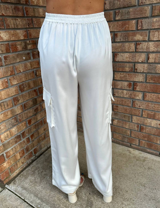 Ciebon - Monica Satin Cargo Pant