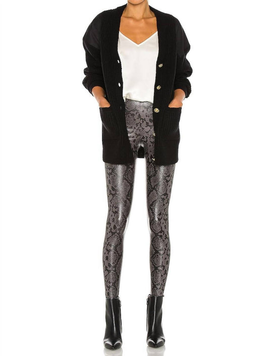 Commando - Faux Leather Animal Leggings