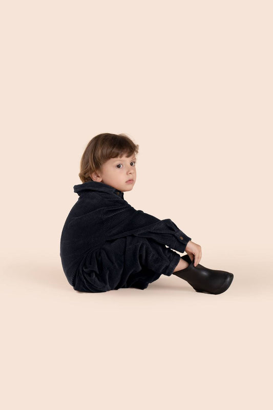 Omamimini - Kids' Corduroy Mechanic Jumpsuit