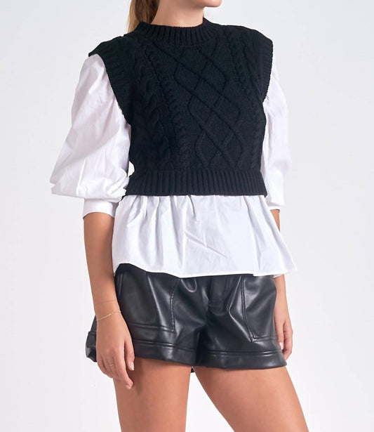 Elan - Layered Sweater Vest