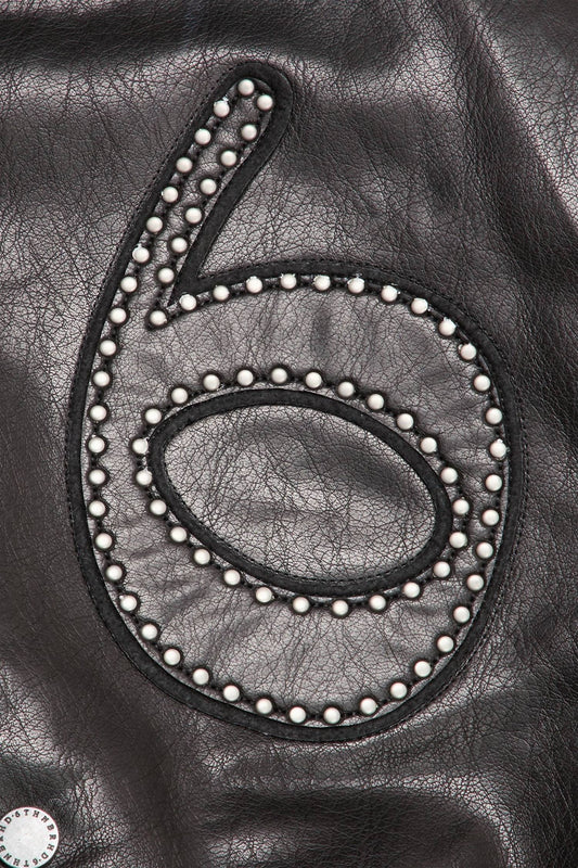 6Th Nbrhd - Men's Star Studded Leather Jacket