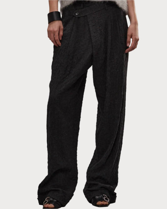 R13 - Triple Pleat Crossover Trouser