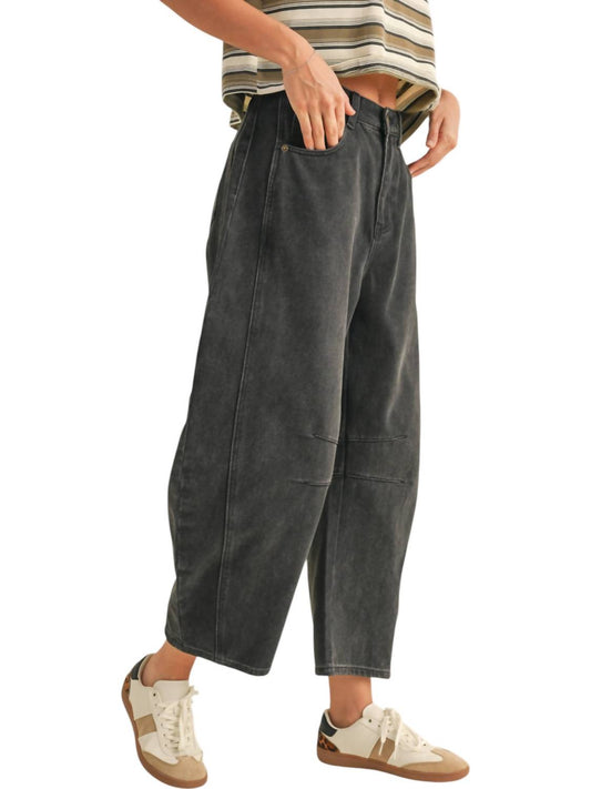 Miou Muse - BARREL COTTON PANTS