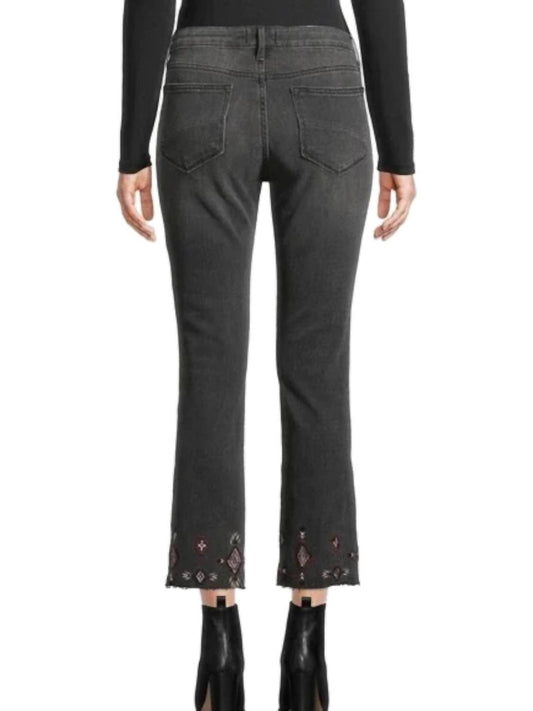 Driftwood - Colette Embroidered Cropped Jeans