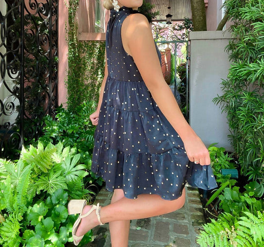 Tcec - Breakfast at Tiffanys Shimmer Polka Dot Dress