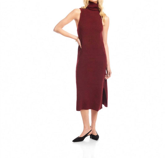 Karen Kane - Sleeveless Turtleneck Sweater Dress