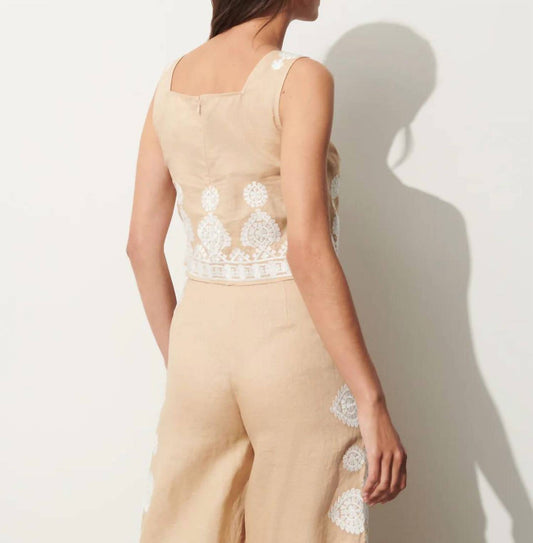 Figue - Isabelle Linen Top
