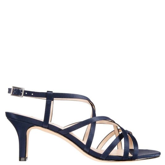 Nina - Women's Neptune Satin Strappy Evening Heels