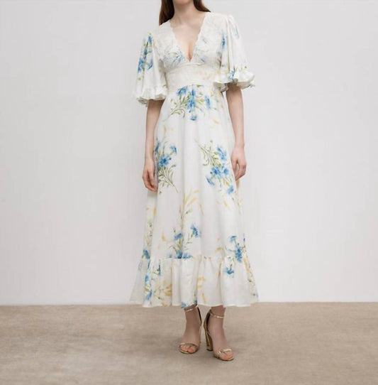 Bytimo - Linen Ruffle Maxi Dress
