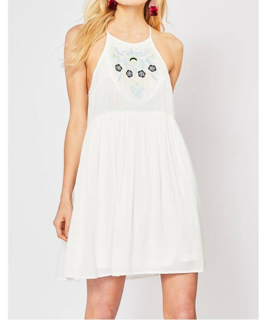 Entro - White Mini Dress