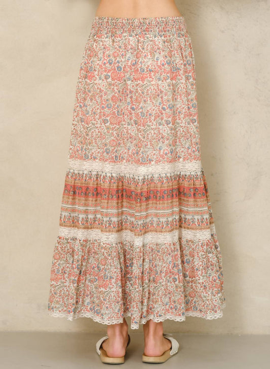 M.A.B.E. - Cass Print Maxi Skirt