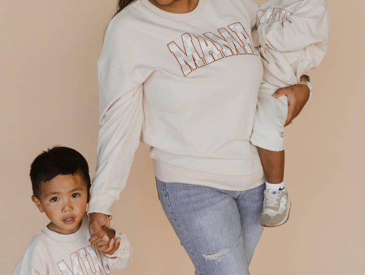 August And June Kids - Checkered Mama Sweatshirt