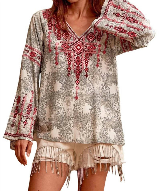 Andree By Unit - Life With You Embroidered Blouse