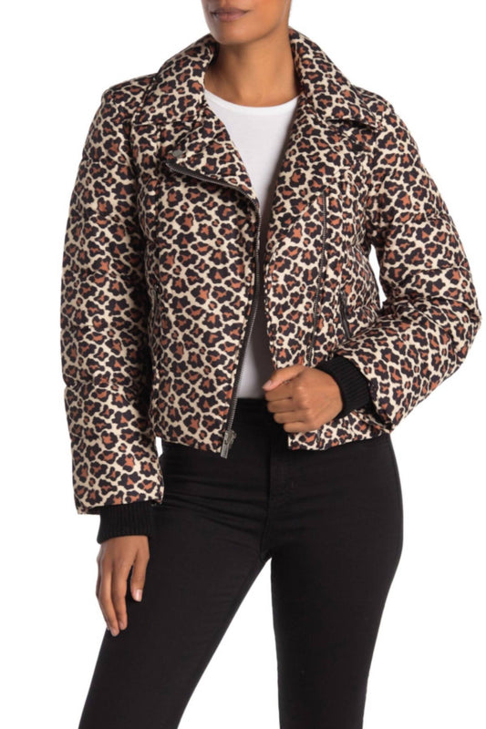Diane Von Furstenberg - Paulina Leopard Print Down Quilted Jacket
