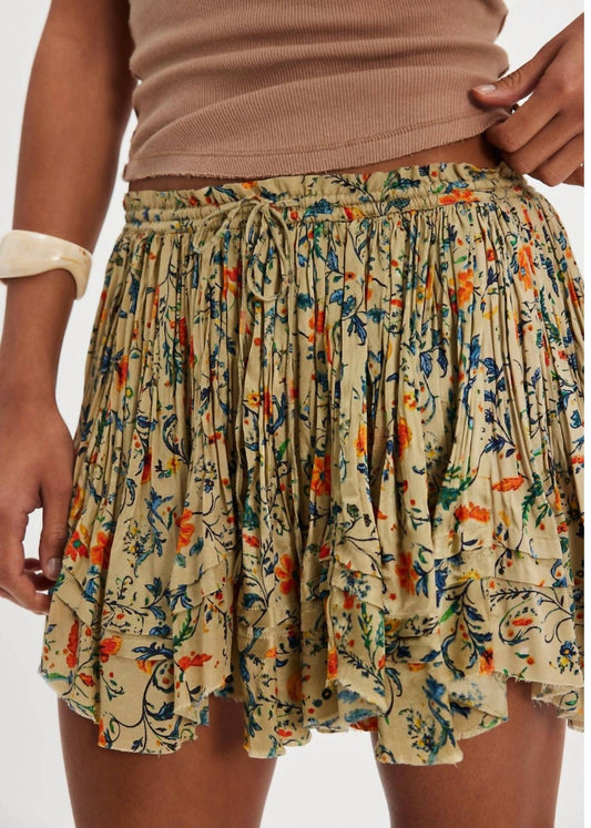 Free People - Third Charm Printed Mini Skirt