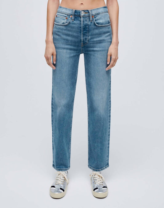 Re/Done - Comfort Stretch High Rise Stove Pipe Jean
