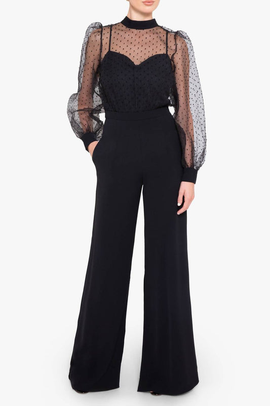 Black Halo - Rosalie Wide Leg Jumpsuit