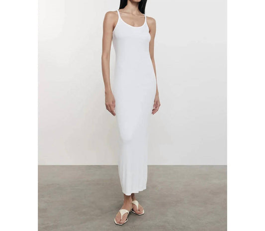 Enza Costa - Silk Rib U Neck Maxi Dress