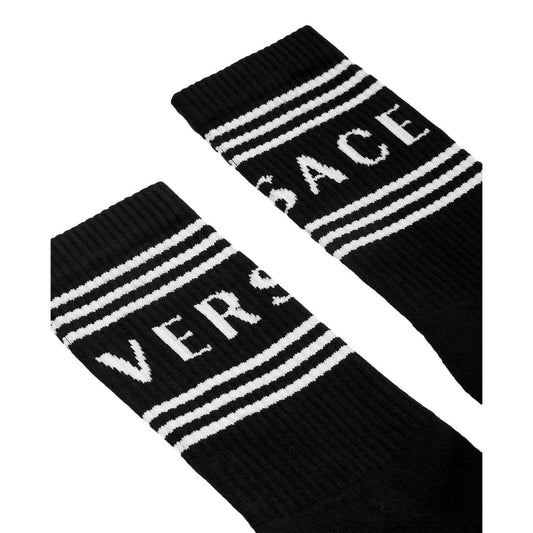 Versace - Unisex 90s Style Vintage Logo Tube Socks