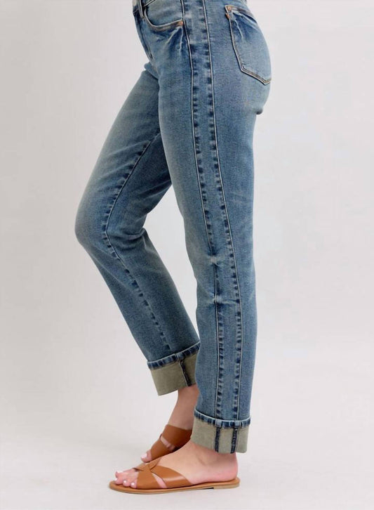 Judy Blue - Women's Vintage Wash Double Cuff Jean