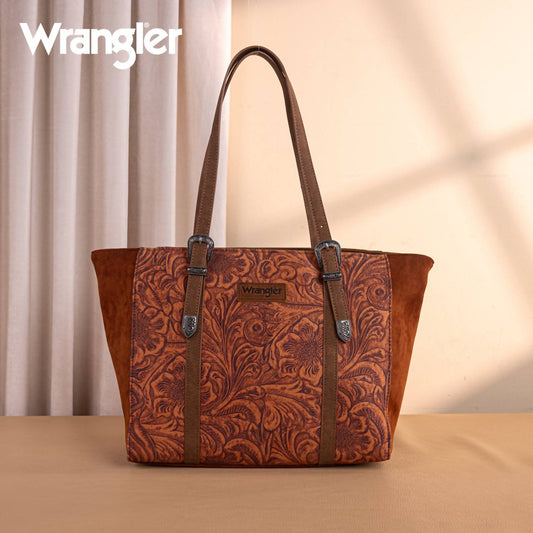 Wrangler - Vintage Floral Printed Large Tote Bag