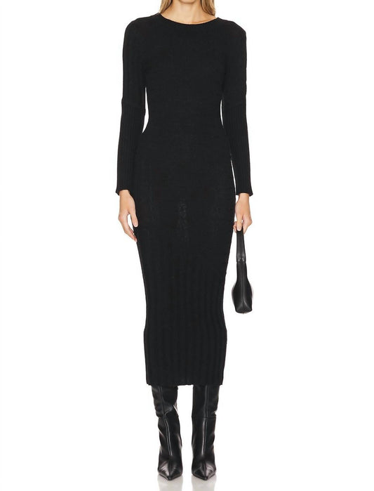 Central Park West - Constance Cable Maxi Long Sleeve Dress