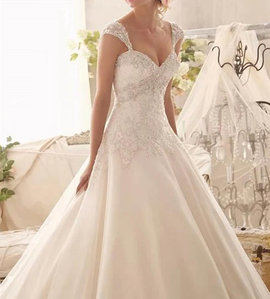 Morilee - Detachable Cap Sleeves