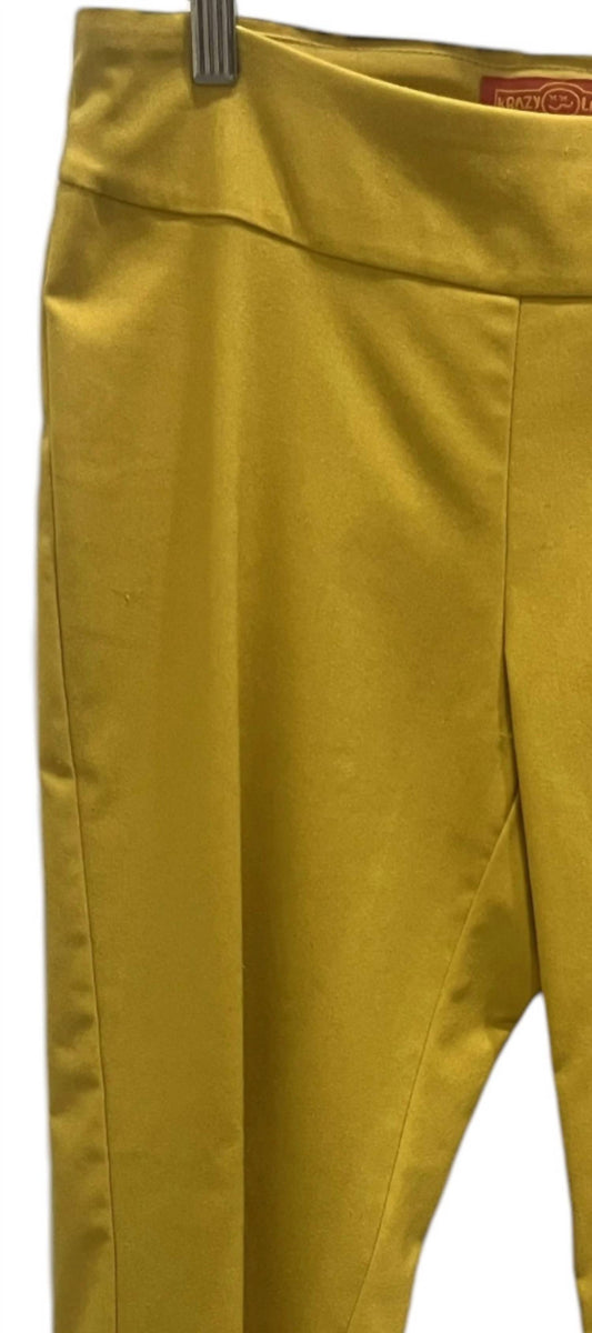 Krazy Larry - Pull On Slit Hem Wide Ankle Pants