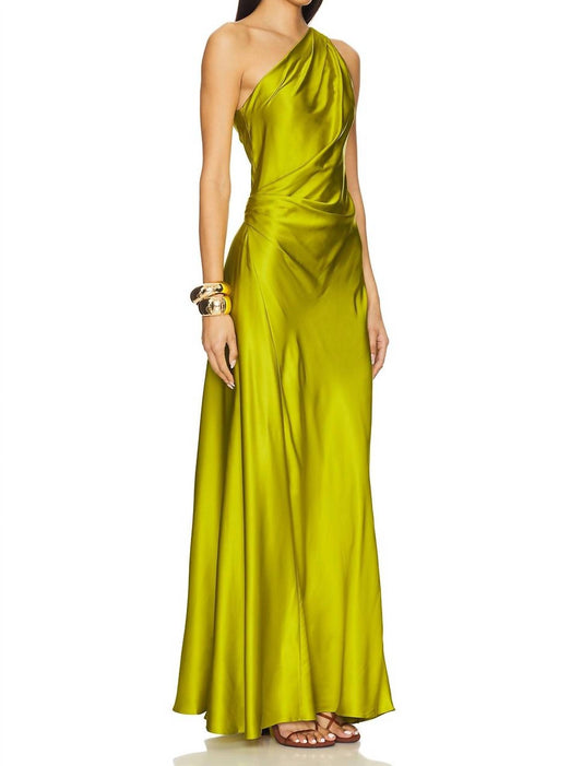 A.L.C. - Aster Satin One Shoulder Gown